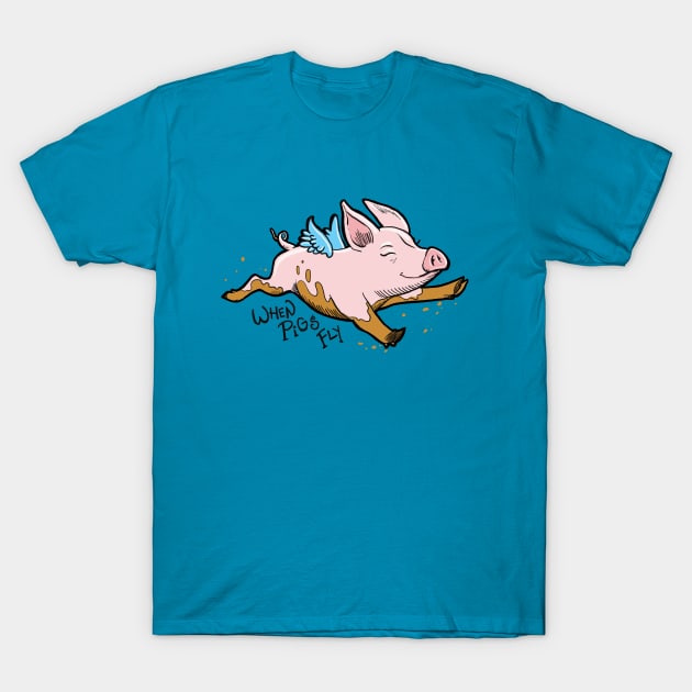 When Pigs Fly T-Shirt by Kenjy737